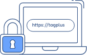 Imagem de um computador em um site